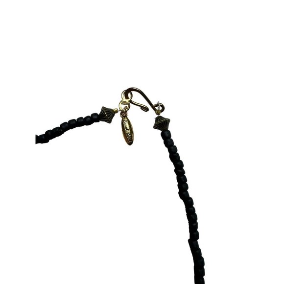 VTG Carol Kent Necklace Turquoise Metal Glass Beads Gemstone Green Brown… - Picture 5 of 5